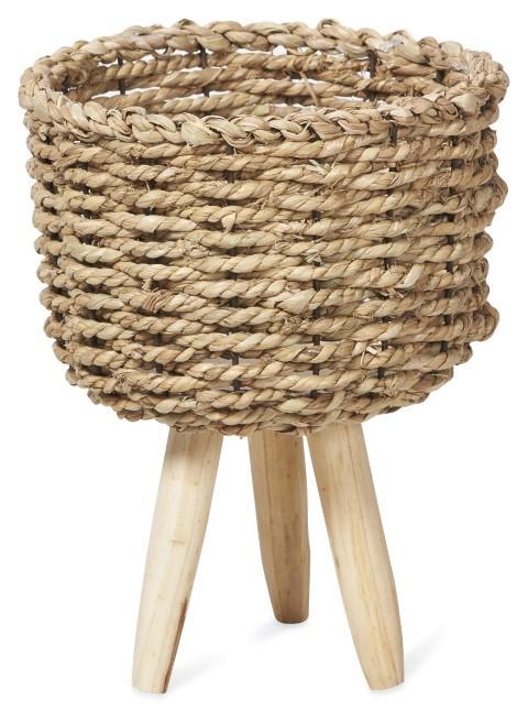 Set of 2 Lined Grass Planters - Natural-Accessories-Home & Giftware-Default Title---abc