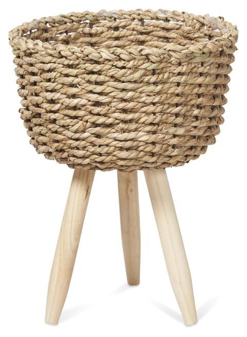 Set of 2 Lined Grass Planters - Natural-Accessories-Home & Giftware-Default Title---abc