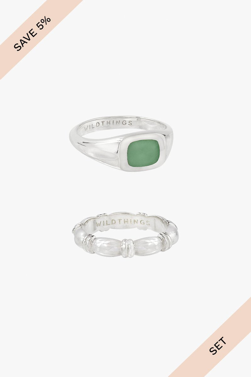 Treasure set silver-Ring-Wildthings_collectables-Size 1---abc