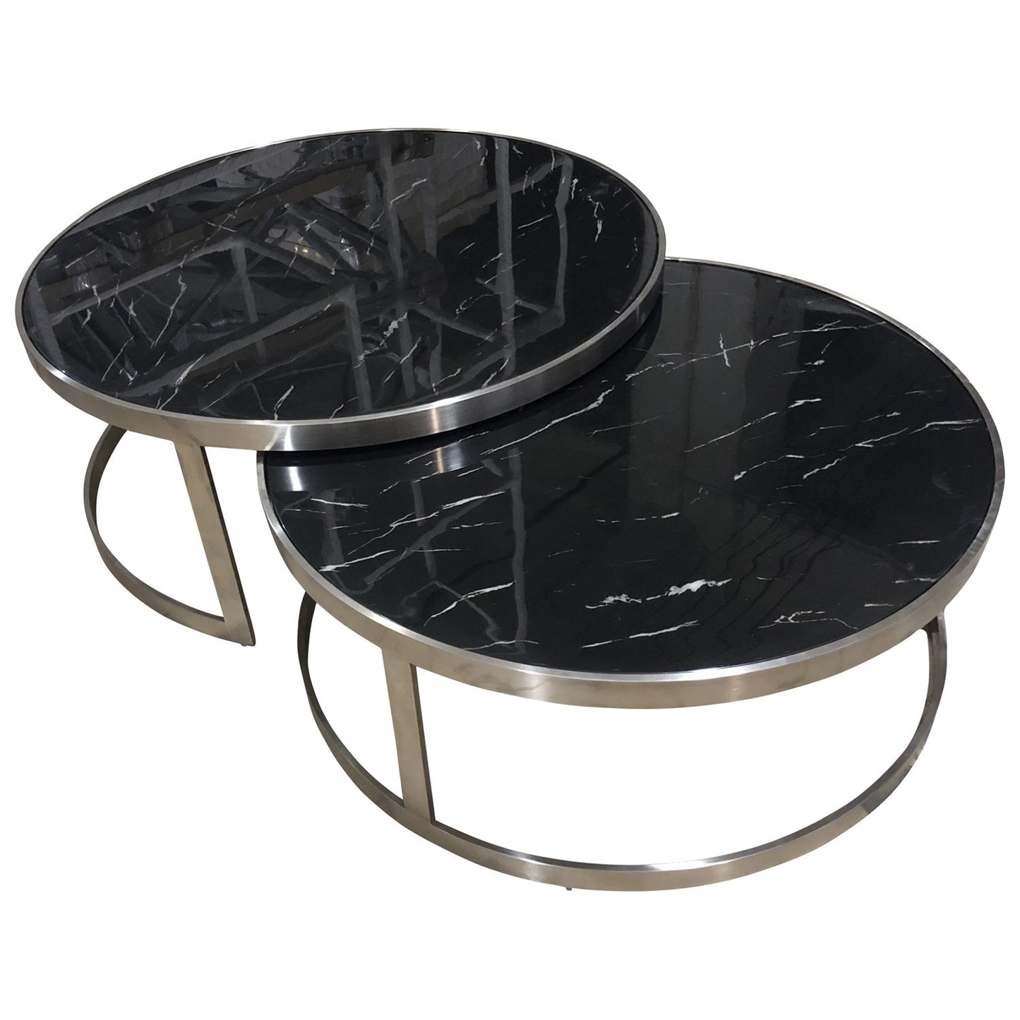 Sterling Coffee Table Set Black Marble-Living-Future Classics Furniture-Default Title---abc