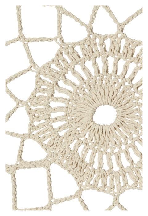Hand Knitted Cotton Dream Catcher - Natural-abc