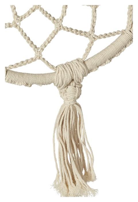 Hand Knitted Cotton Dream Catcher - Natural-abc