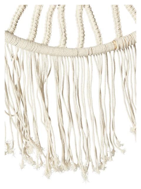 Hand Knitted Cotton Tree of Life Wall Art - Natural-abc