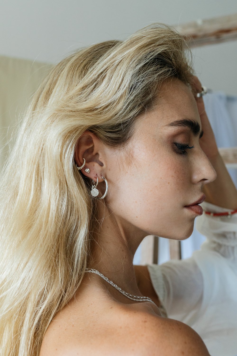 Wild classic earring silver small (20mm)-Earring-wildthings_collectables-Single piece-Silver--abc