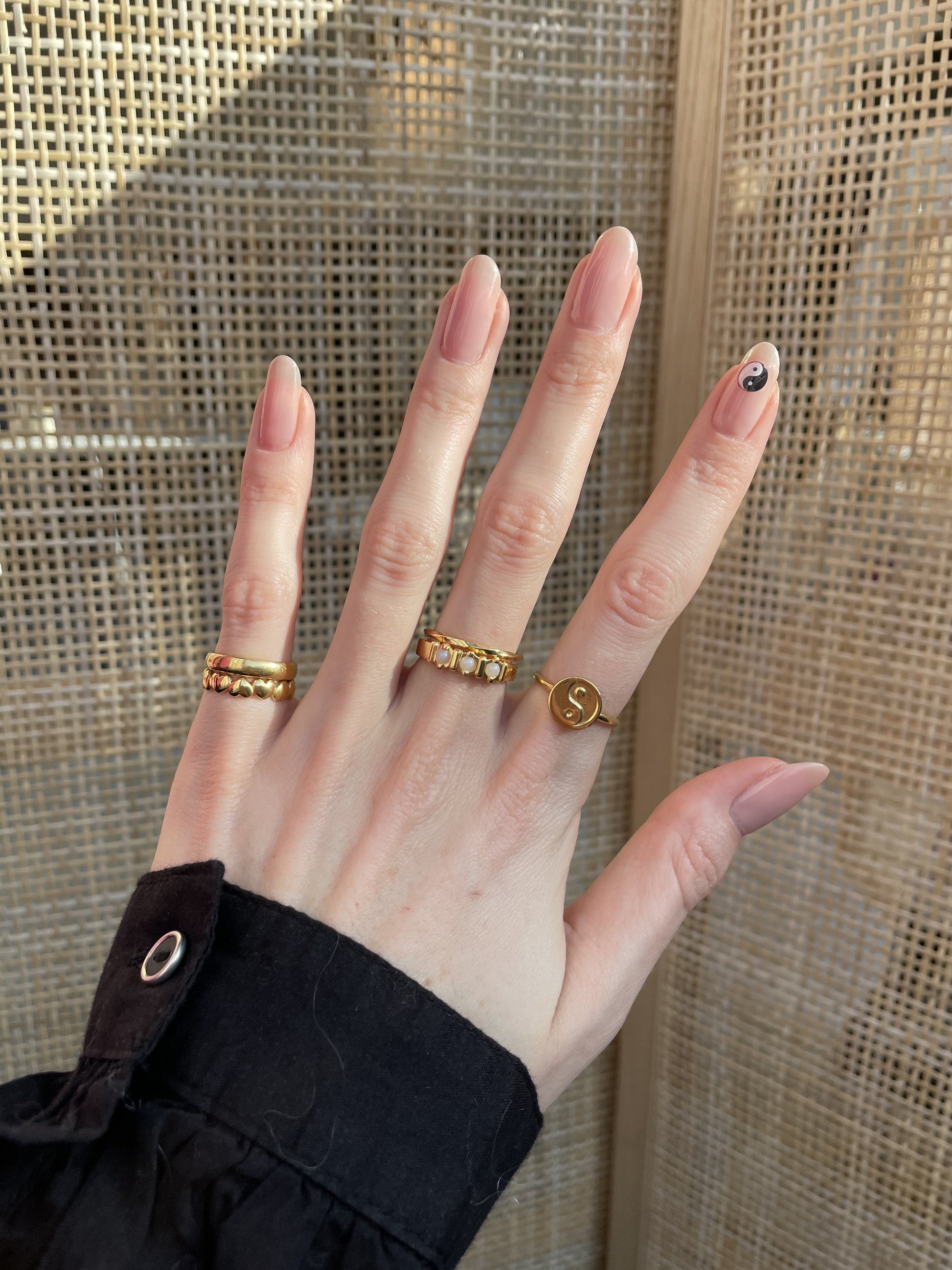 Nail stickers Yin Yang-abc