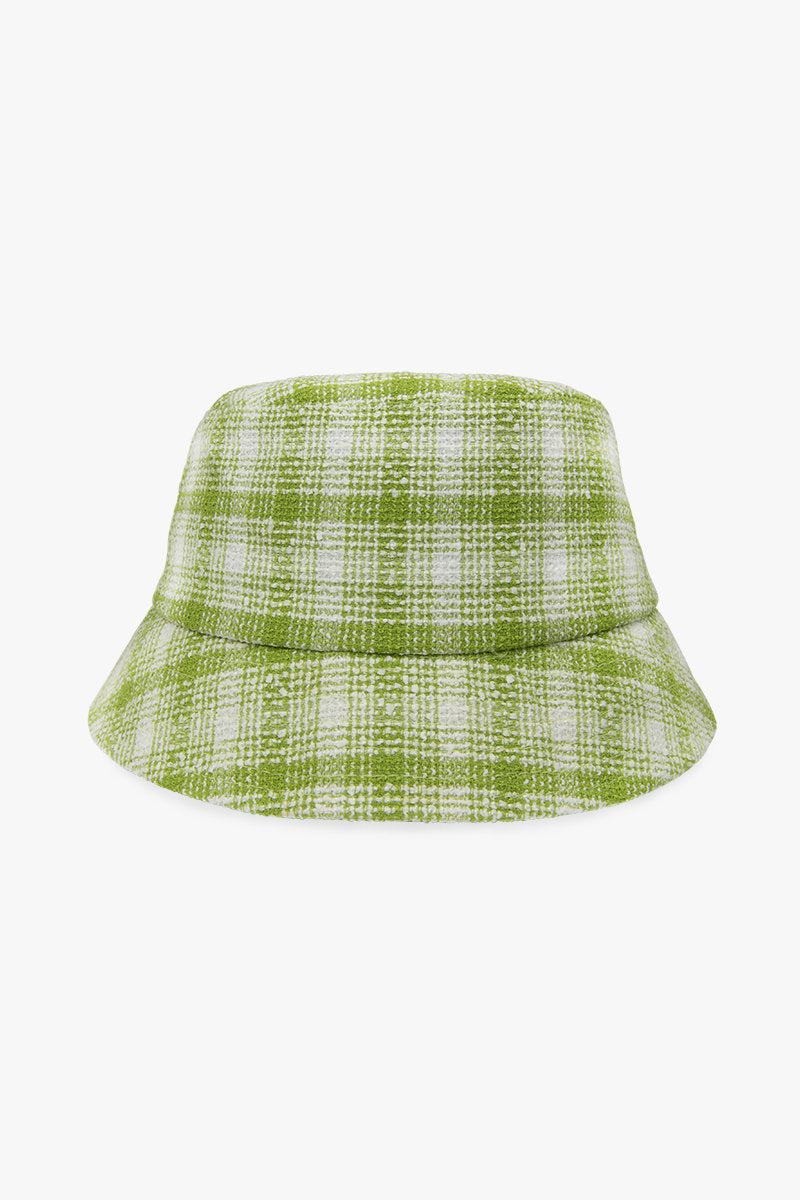 Check mate green bucket hat-abc
