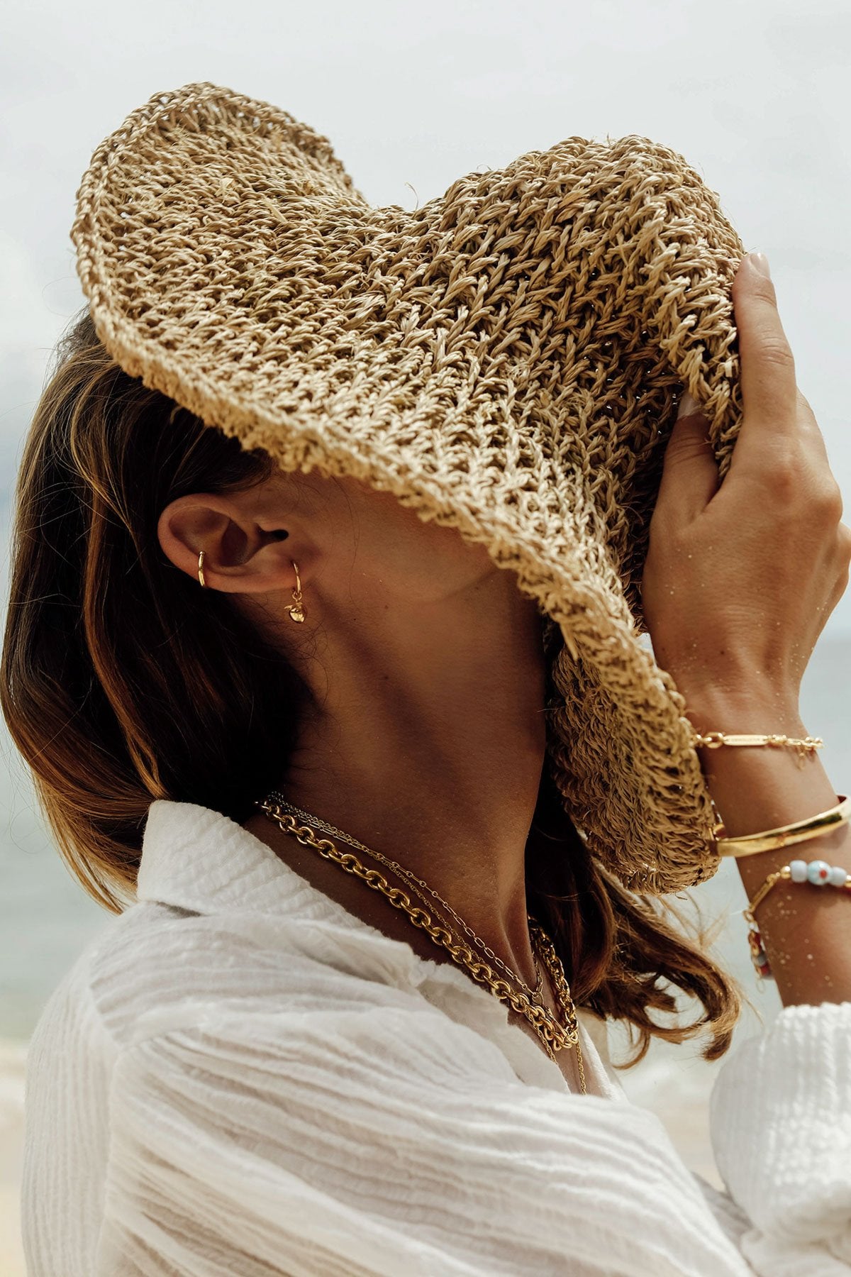 Statement chain necklace gold plated (40 cm)-Necklace-wildthings_collectables-Gold plated---abc