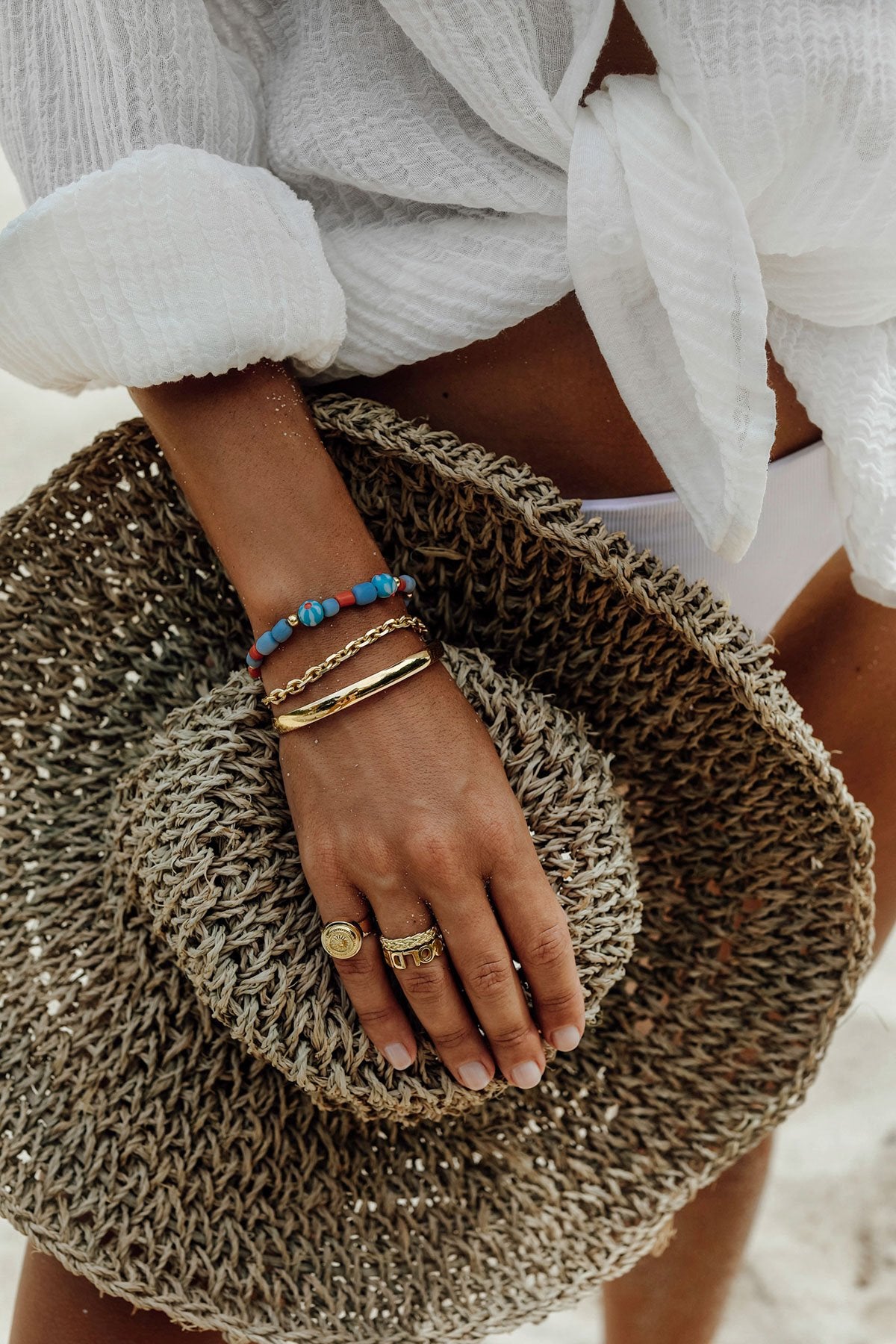 Golden hour ring gold plated-abc