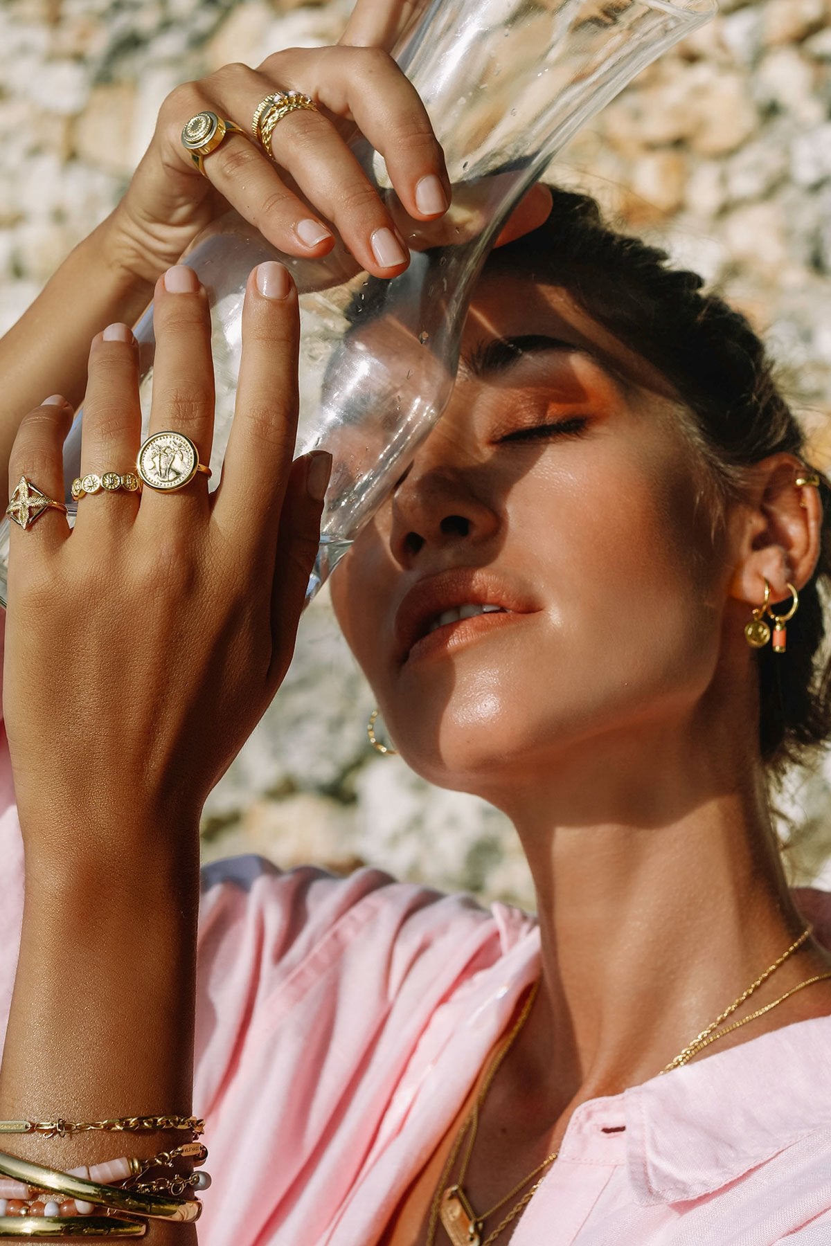 Paradise coin ring gold plated-Ring-wildthings_collectables-Gold plated-1 (US 6.5 / 16.9 mm)--abc