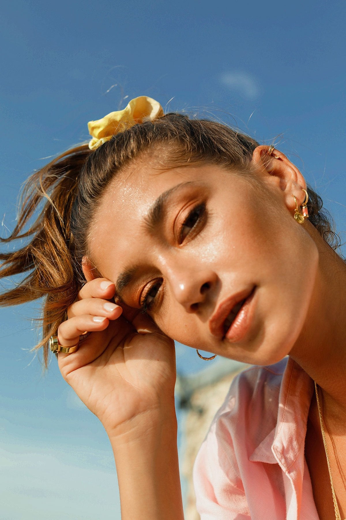 Nightfall earring gold plated-abc