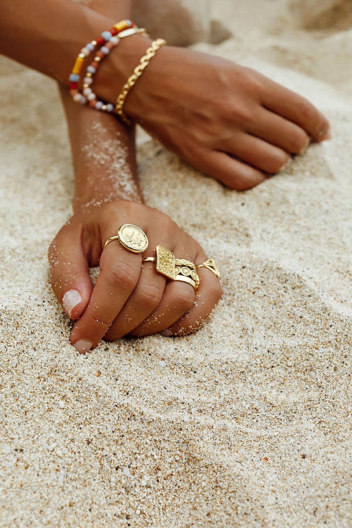 Sun mintage ring gold plated-Ring-wildthings_collectables-Gold plated-1 (US 6 / 16.5mm)--abc