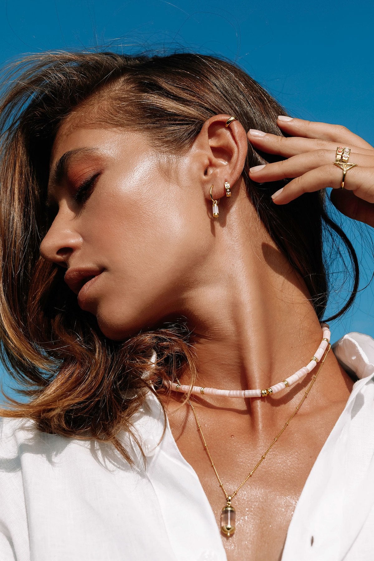 Captivated cloud pendant gold plated-abc