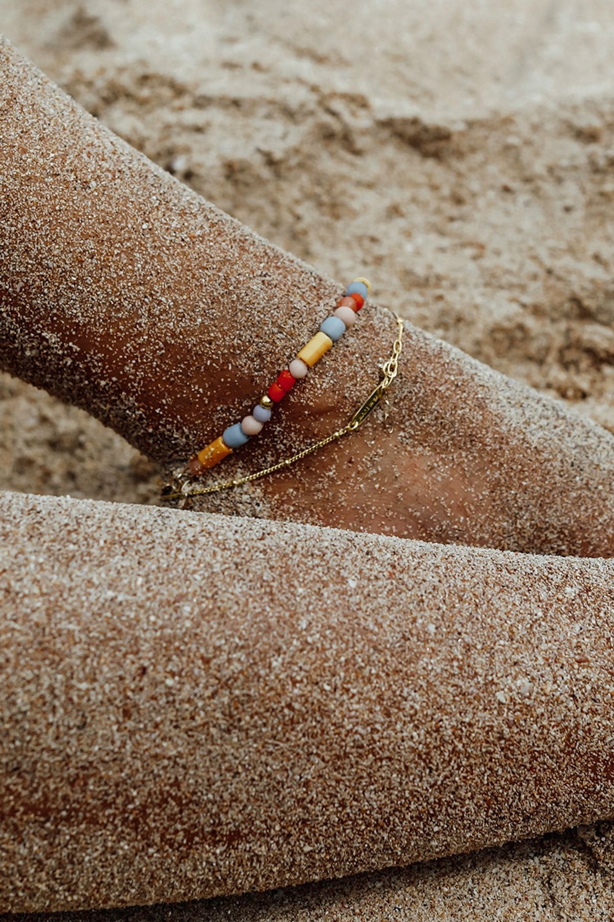 Stud chain anklet gold plated-Anklet-wildthings_collectables-Gold plated---abc