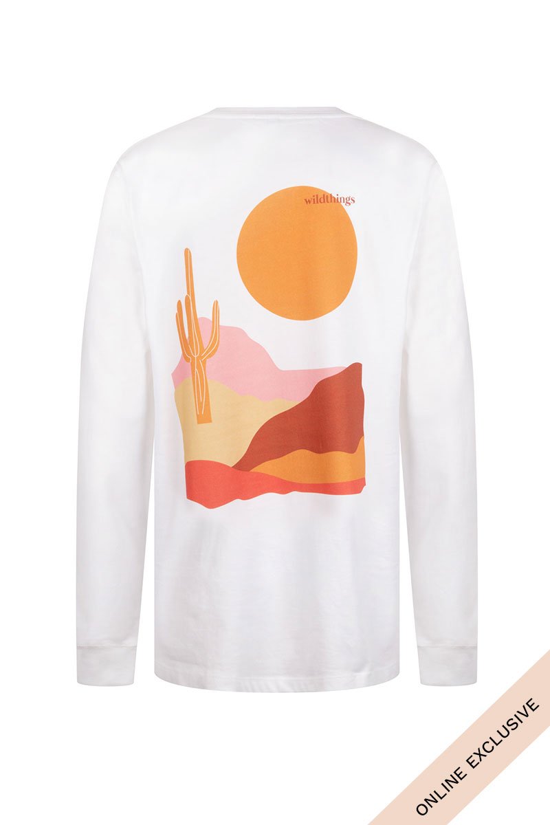 Desert moon tee long sleeve-abc