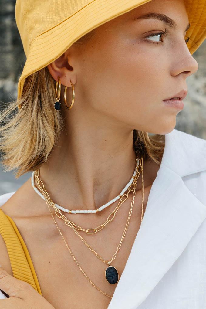 Wild classic earring gold plated medium (25mm)-Earring-wildthings_collectables-Single piece-Gold plated--abc