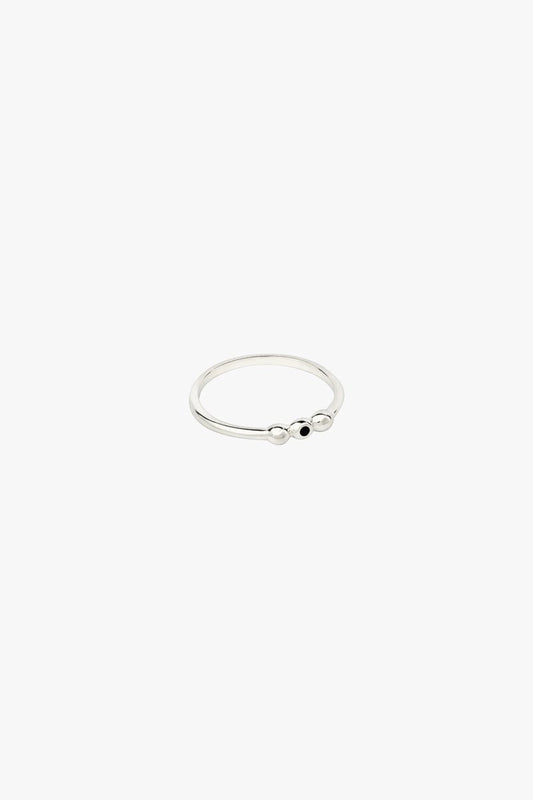Ellipsis ring silver-abc
