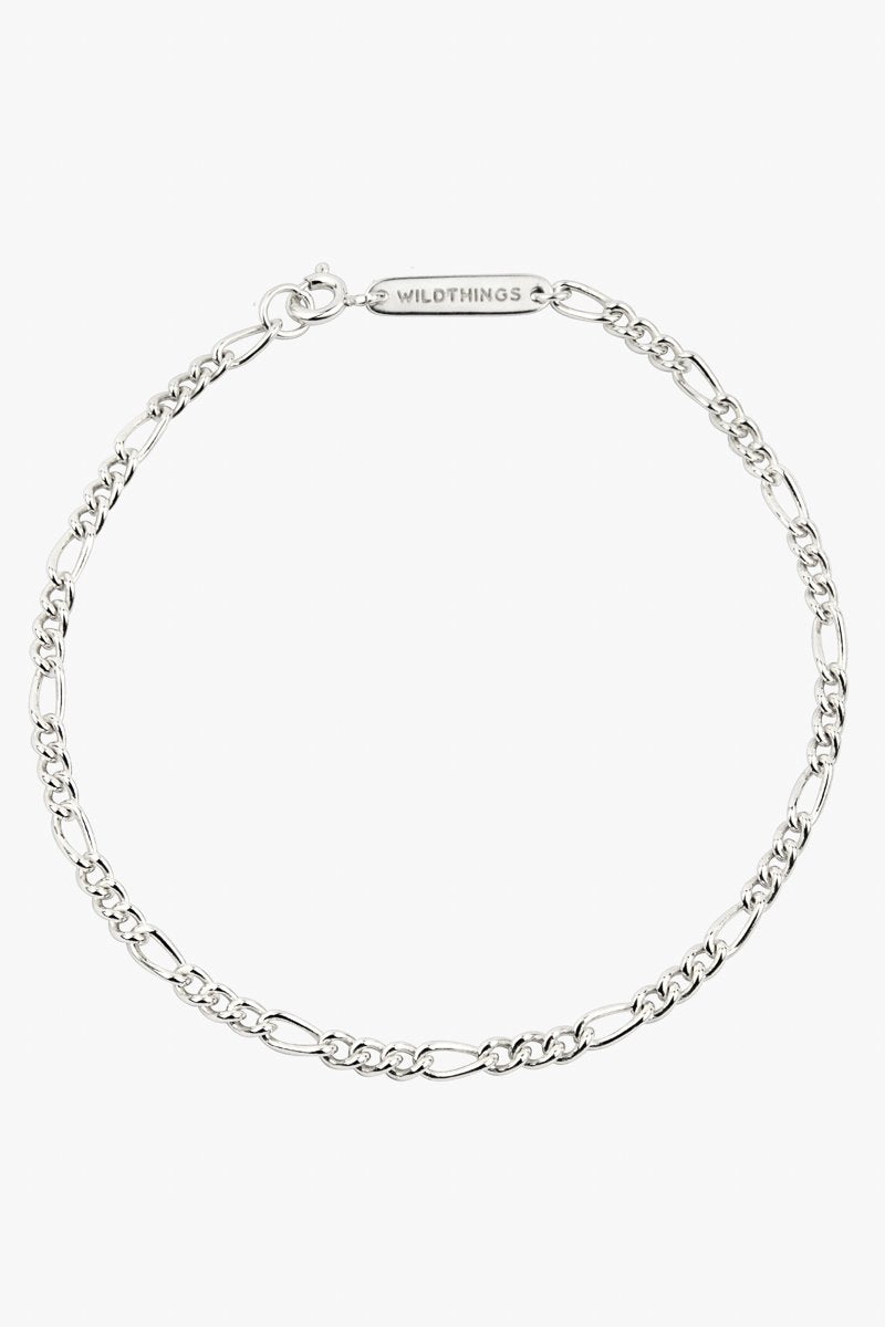 Figaro bracelet silver-abc