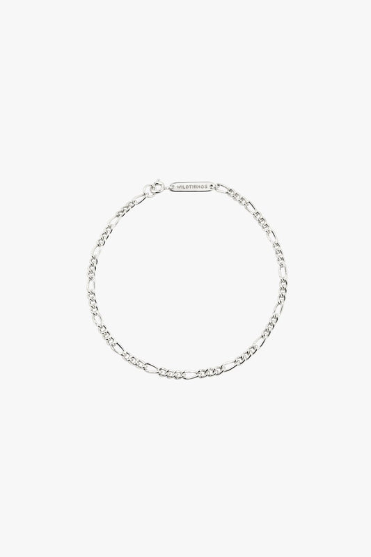 Figaro bracelet silver-abc