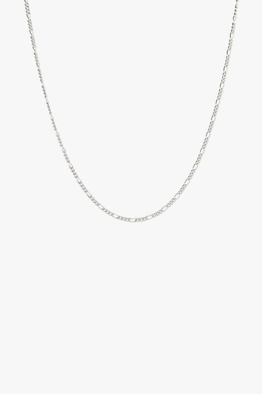 Long figaro chain silver (50cm)-abc