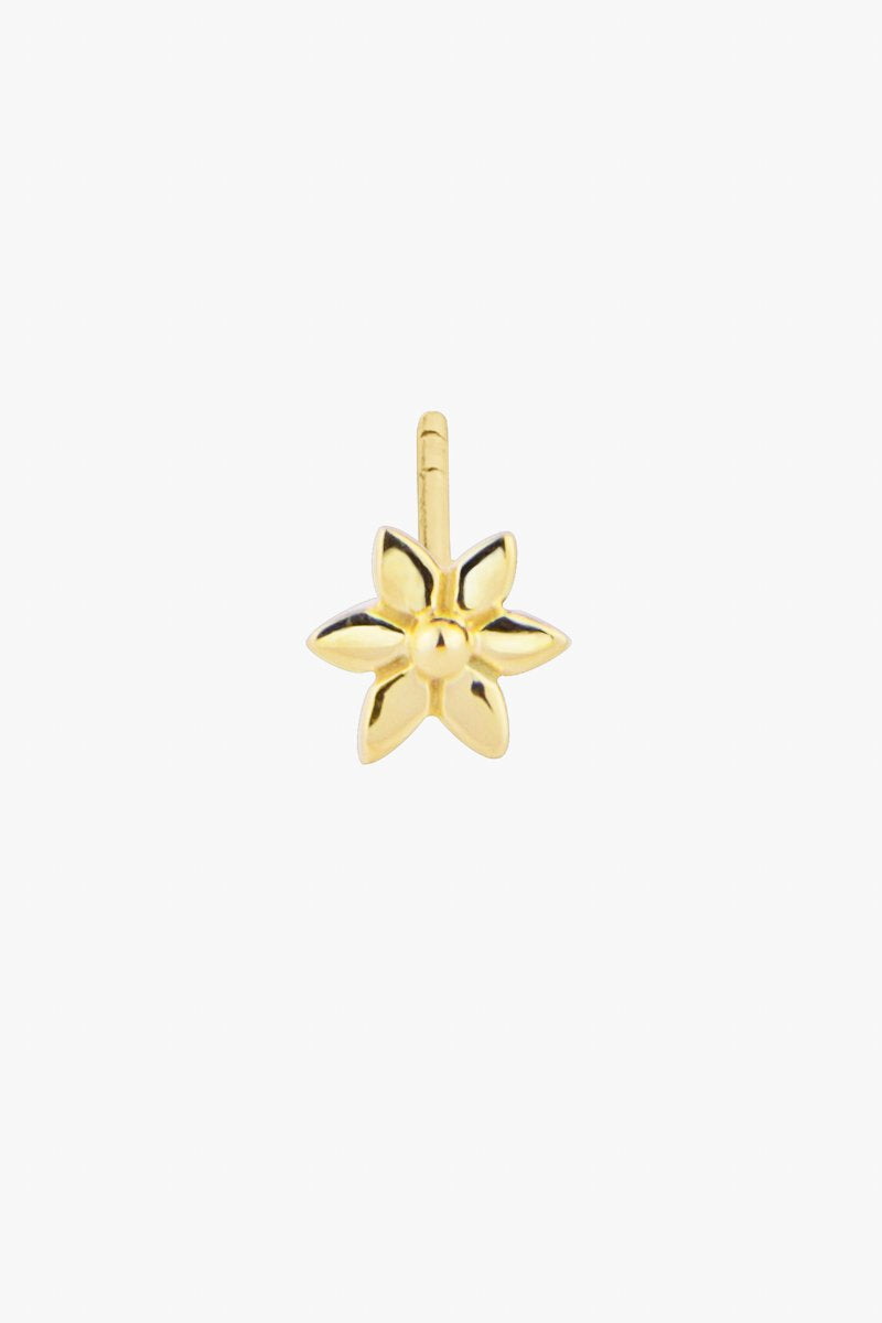 Flower stud gold plated-abc