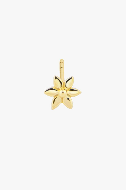 Flower stud gold plated-abc