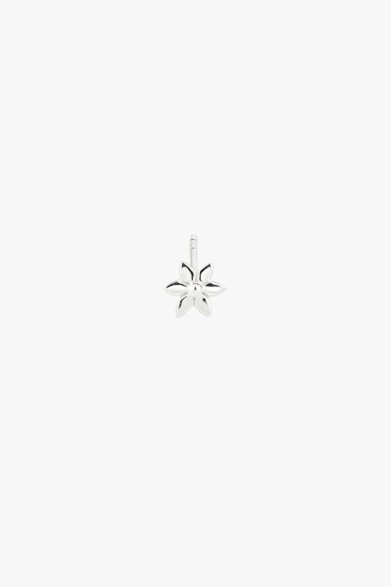 Flower stud silver-abc