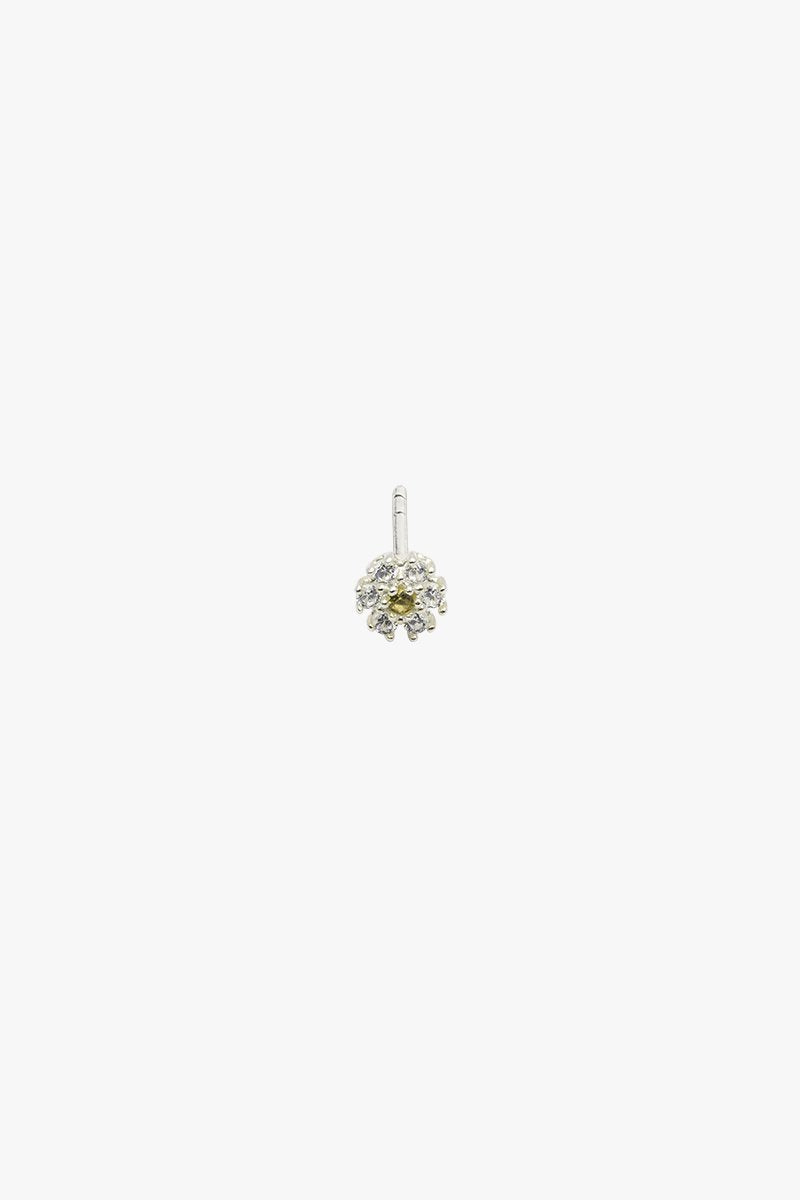 Ice flower stud silver-abc