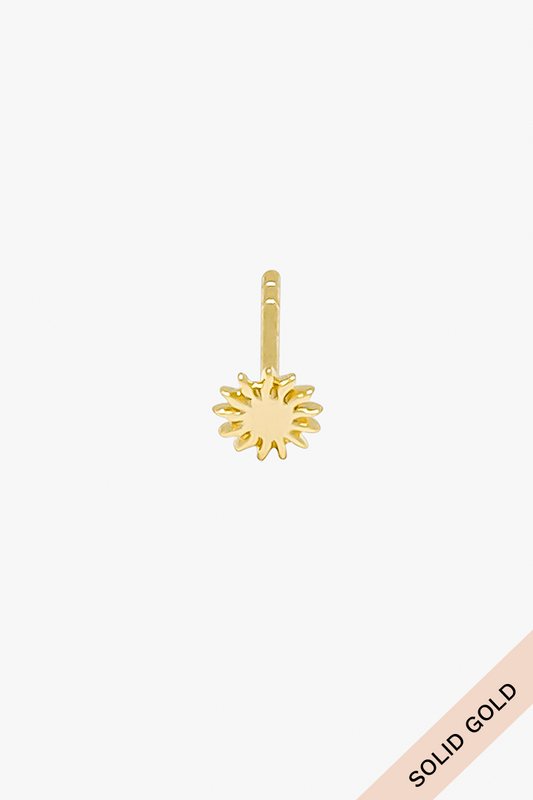 Kissed by the sun stud 14k solid gold-abc