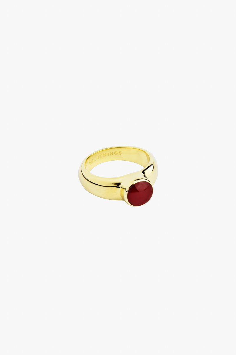 Lava ring gold plated-abc