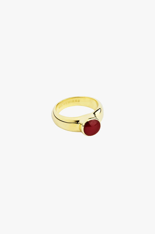 Lava ring gold plated-abc