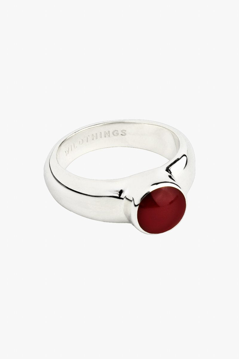 Lava ring silver-abc