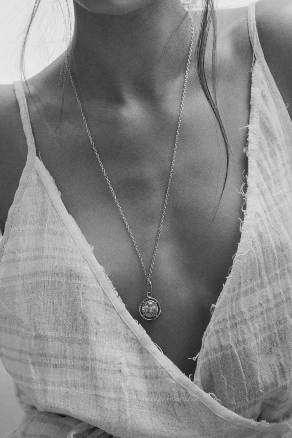 Curb chain necklace silver (45cm or 55cm)-abc