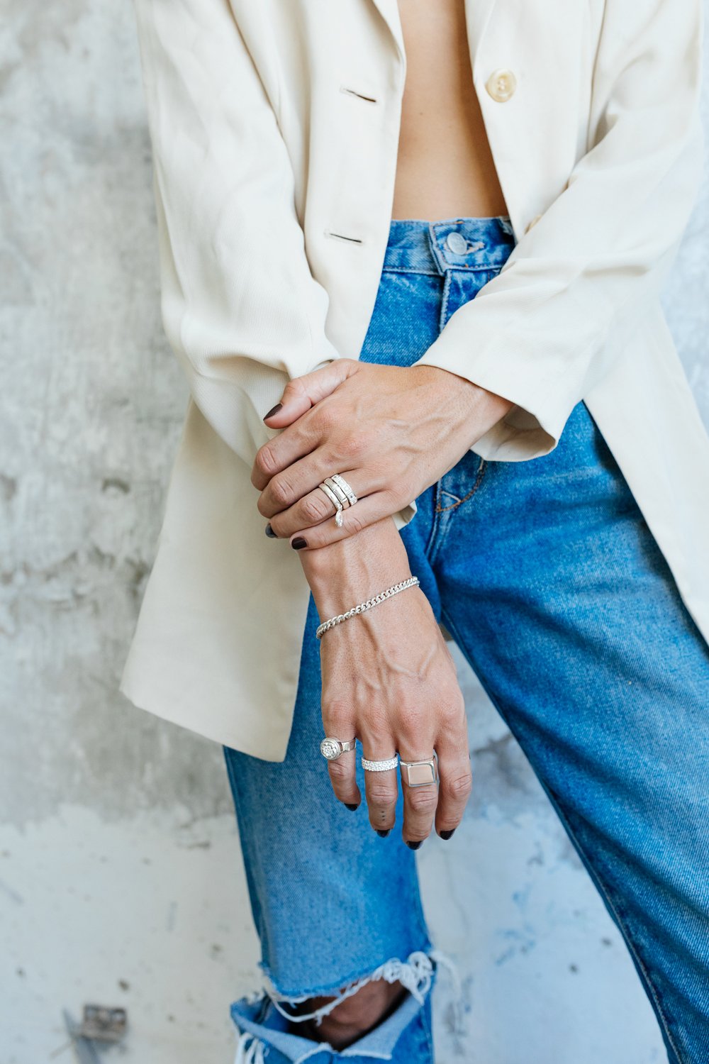 Bombshell bracelet silver-abc