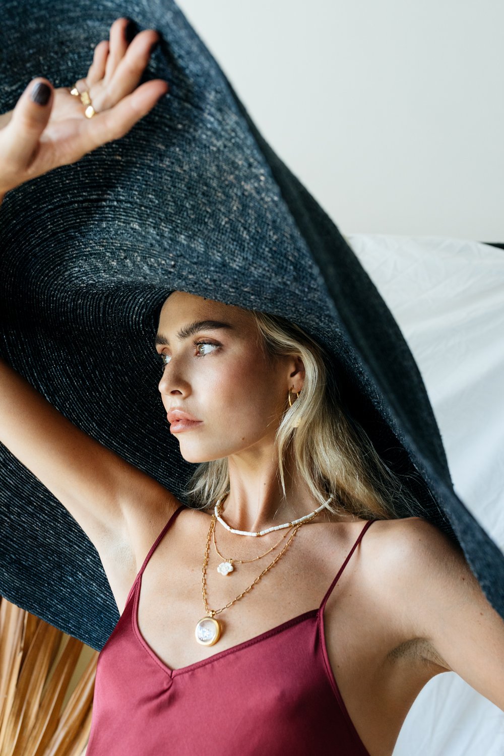 Kissed by the sun necklace pendant gold plated-abc