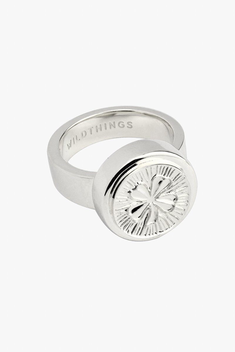 Lucky pinky ring silver-abc