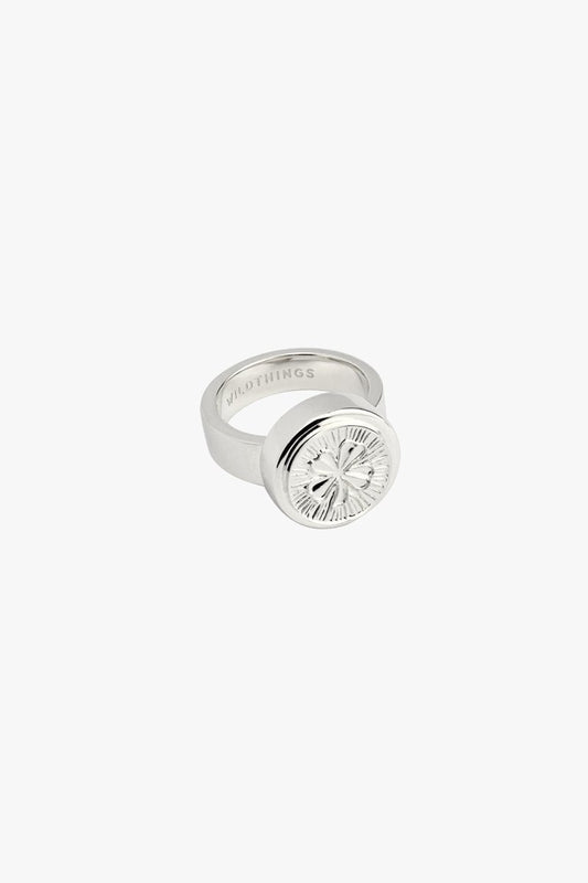Lucky pinky ring silver-abc