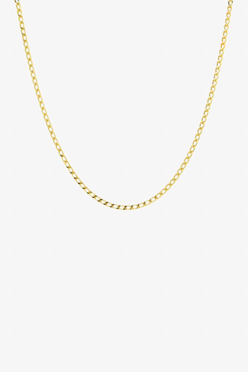 Medium oval gold plated (40cm)-abc