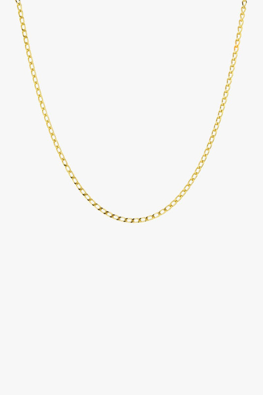 Medium oval gold plated (40cm)-abc