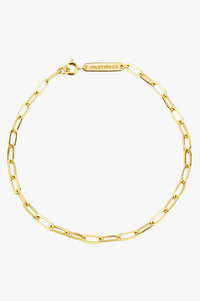 Chain bracelet gold plated-abc
