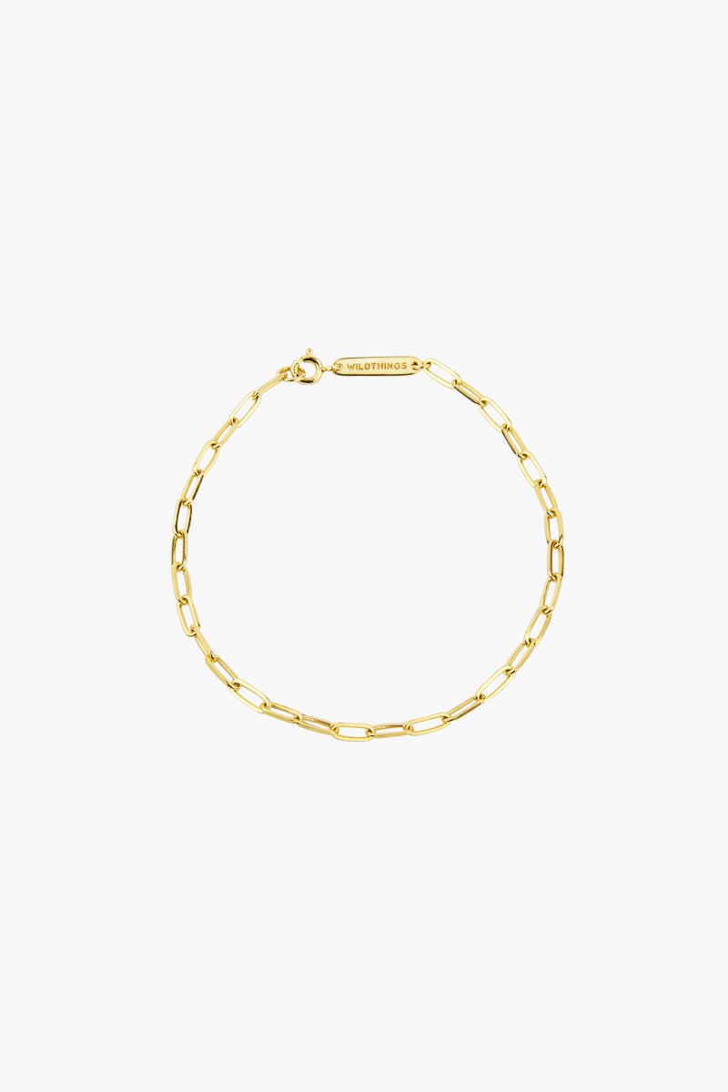 Chain bracelet gold plated-abc