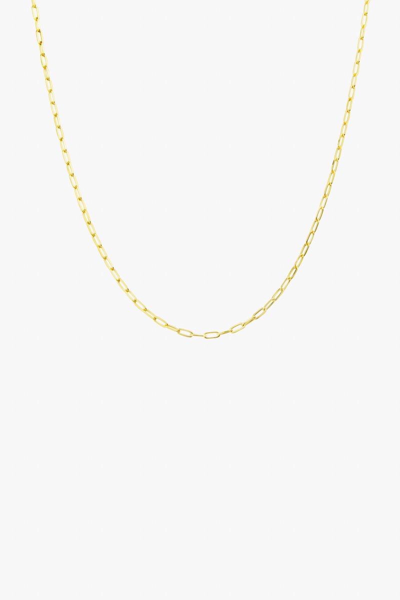 Round gold plated necklace (40cm & 50cm)-Necklace-Wildthings_collectables-Gold plated-40cm €54,95--abc