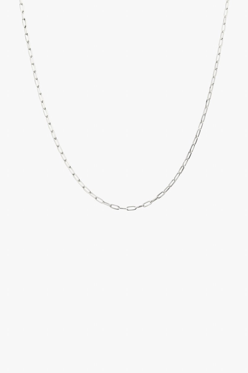 Round silver necklace (40cm & 50cm)-Necklace-Wildthings_collectables-Silver-40cm €44,95--abc