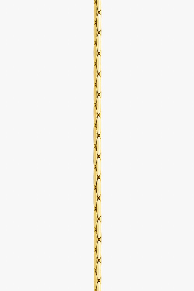 Short snake necklace 14k solid gold (44cm)-Necklace-Wildthings_collectables-Solid Gold---abc