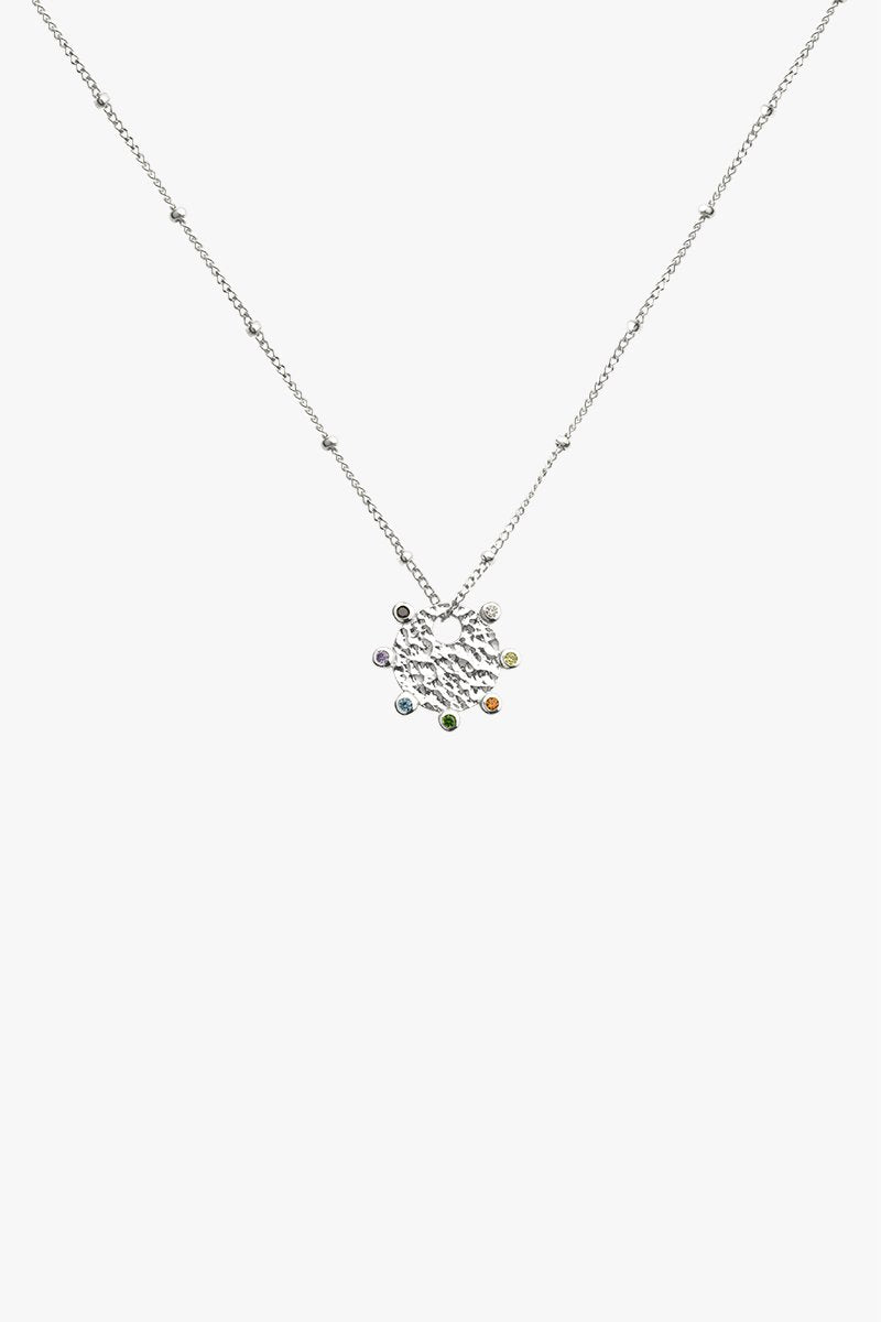 Paint palette pendant silver-Necklace-wildthings_collectables-Pendant-Silver--abc