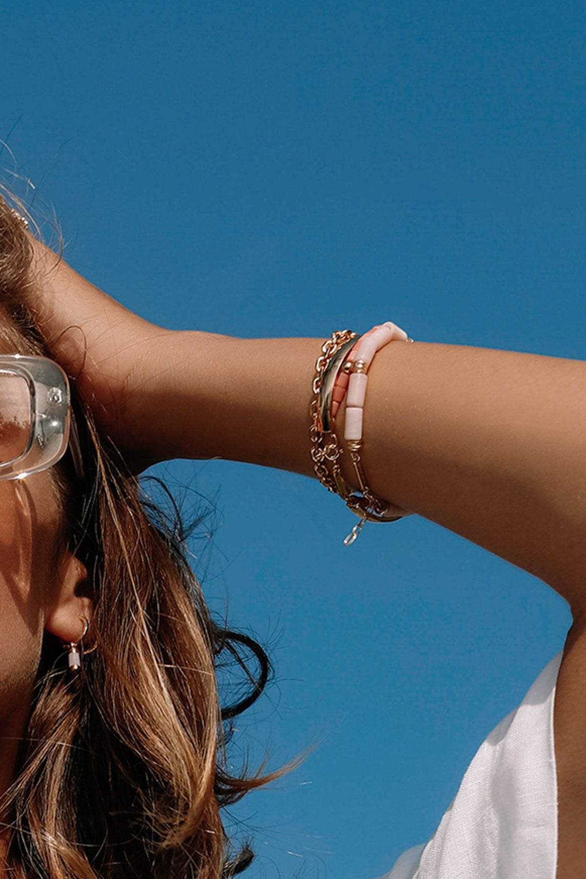 Pink cloud bracelet gold plated-Bracelet-wildthings_collectables-Gold plated---abc