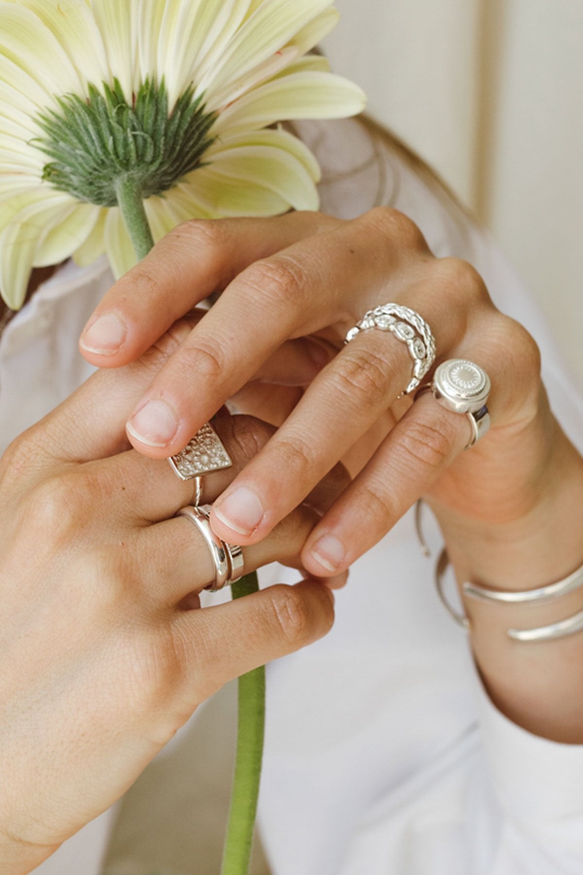 Night sky ring silver-abc