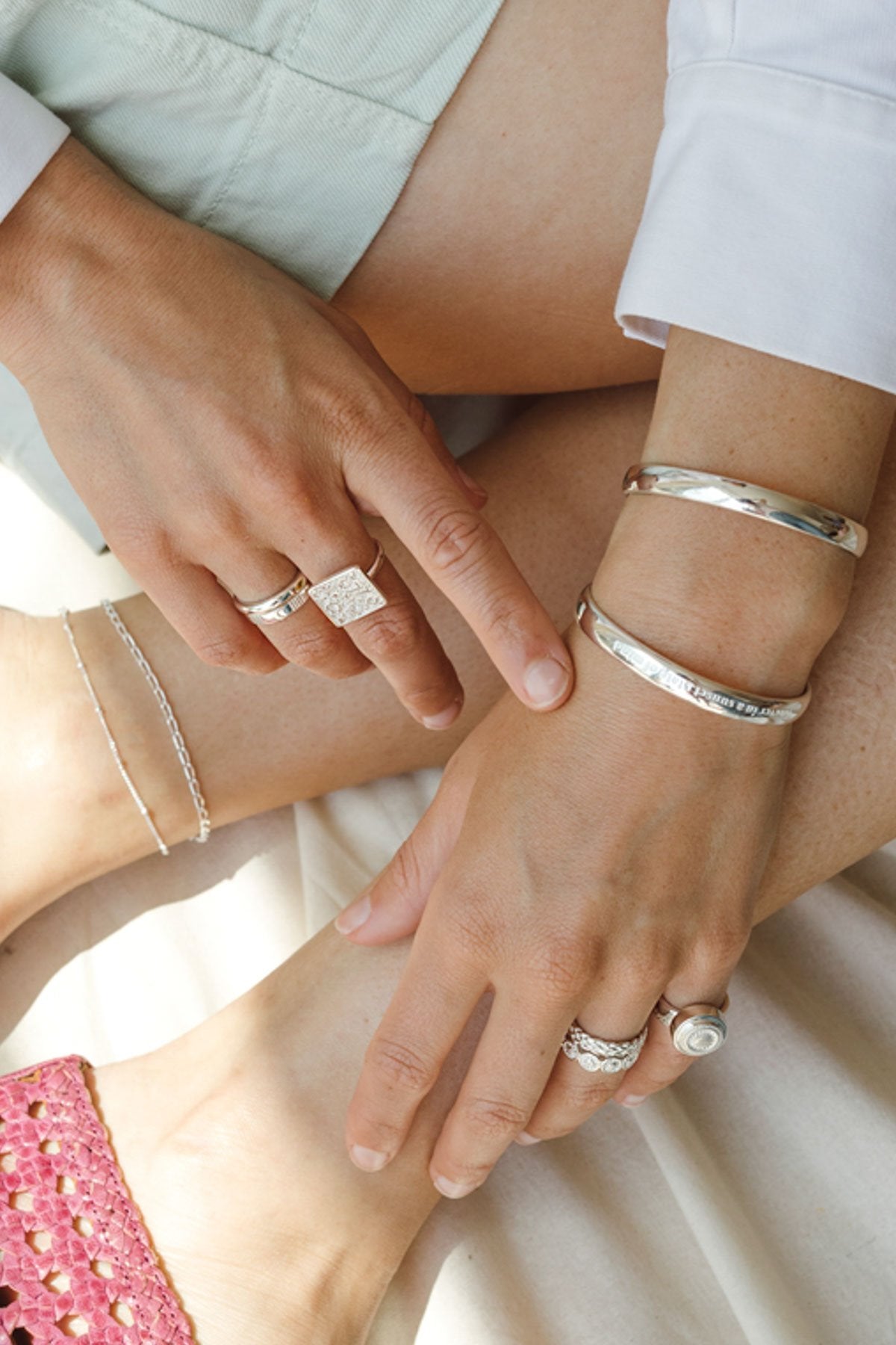 Night sky ring silver-abc