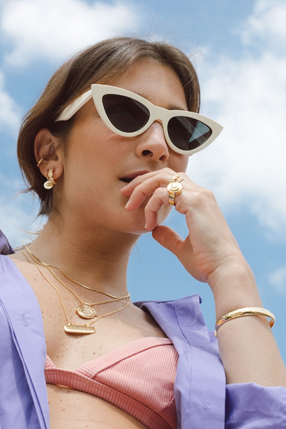 Nightfall pendant gold plated-abc