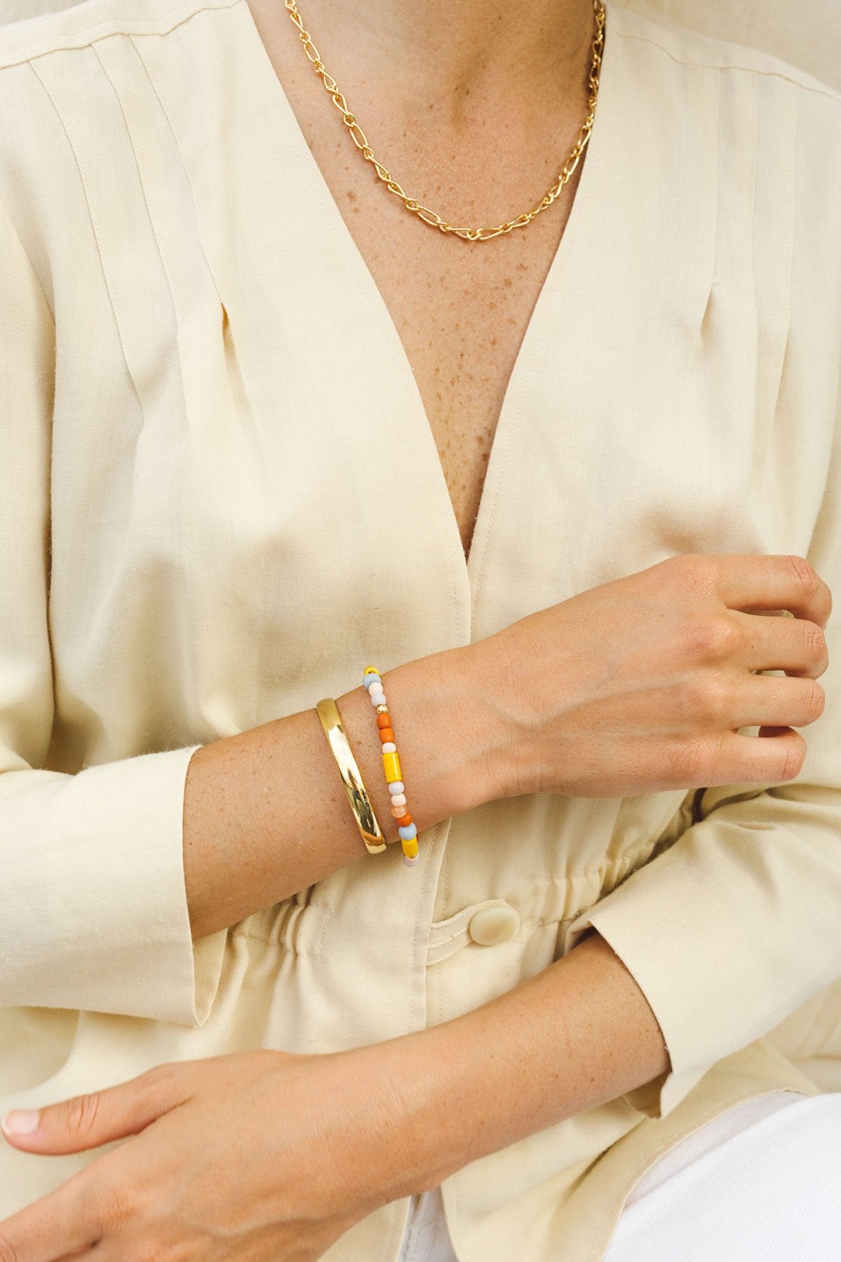 Rainbow bracelet gold plated-Bracelet-wildthings_collectables-Gold plated---abc