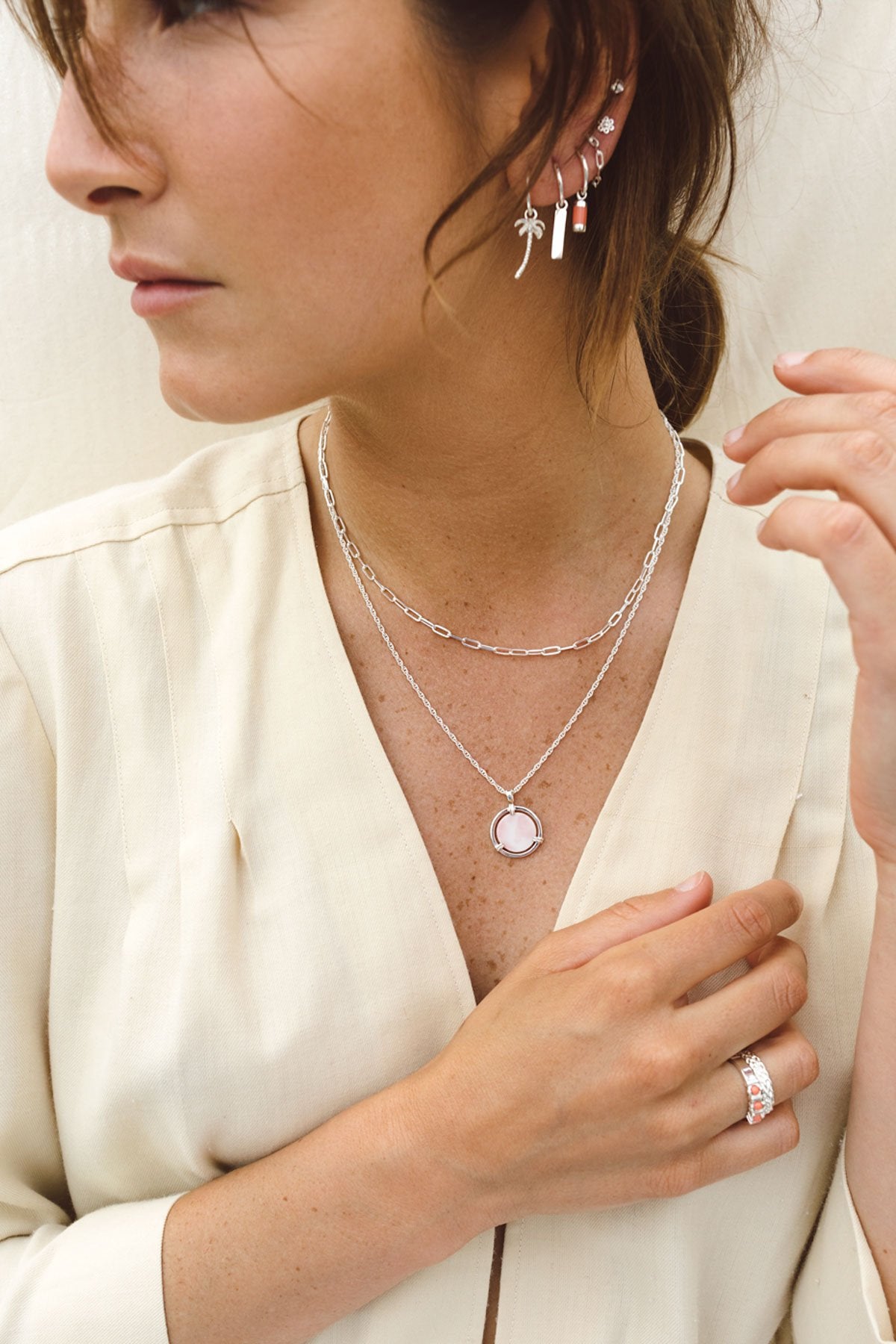 Poppy flower stud silver-Stud-wildthings_collectables-Silver---abc